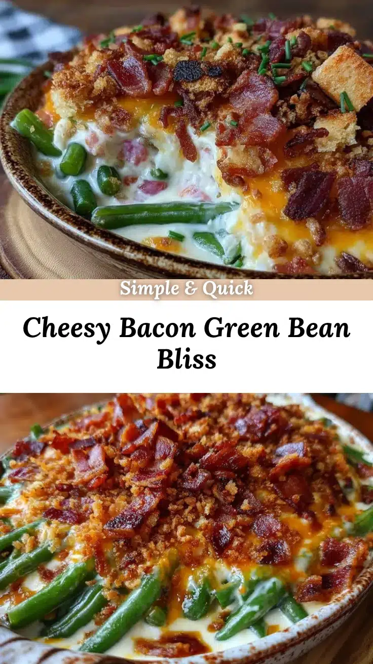 creamy bacon green bean casserole recipe