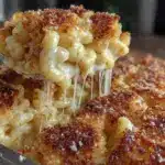 creamy baked mac and cheese casserole - featured image