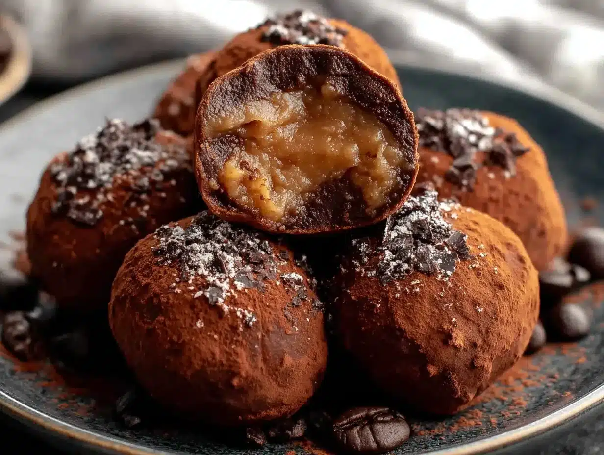 creamy coffee truffles preparation steps