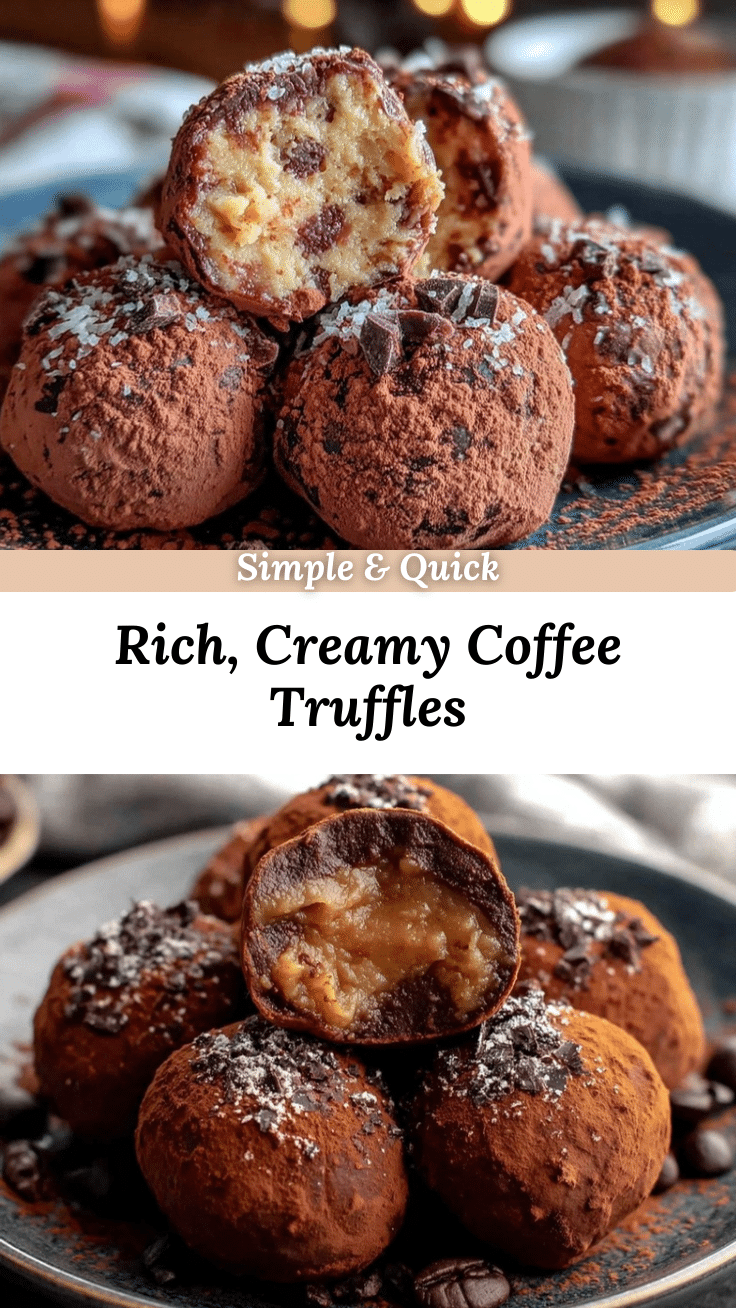 creamy coffee truffles recipe