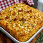 creamy corn casserole - featured image