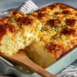 creamy corn casserole - featured image