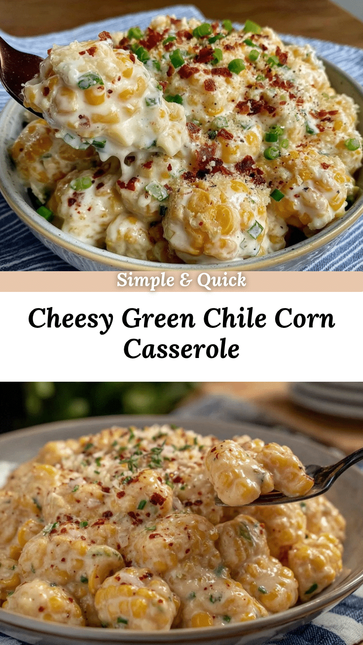 creamy corn casserole with green chiles recipe