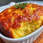 creamy cornbread casserole with Jiffy mix - featured image