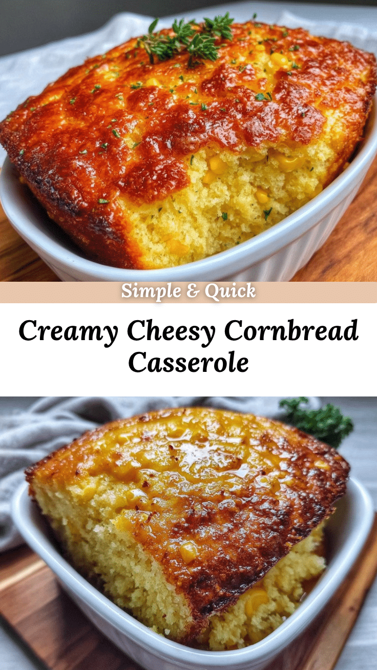 creamy cornbread casserole with Jiffy mix recipe