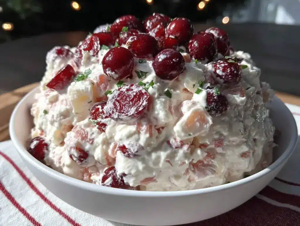 creamy cranberry salad - featured image