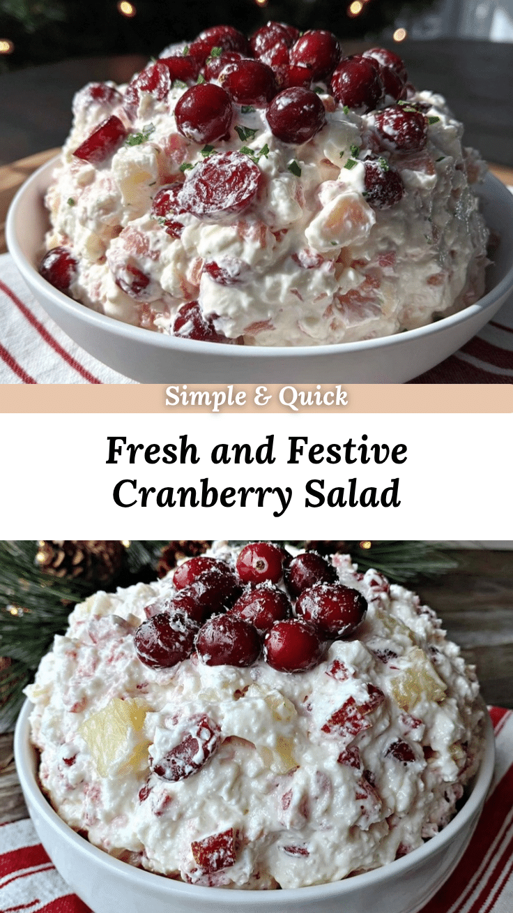 creamy cranberry salad recipe