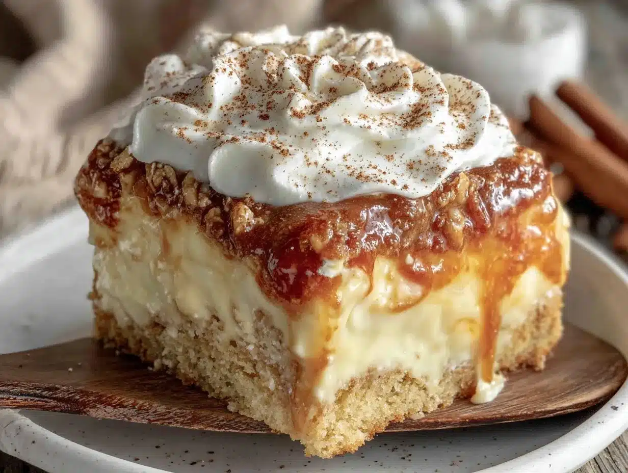 creamy eggnog poke cake preparation steps