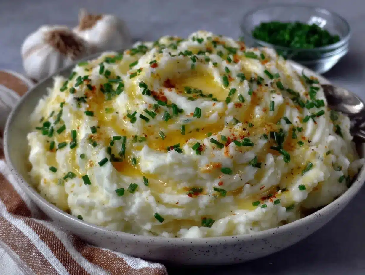 creamy garlic mashed potatoes preparation steps