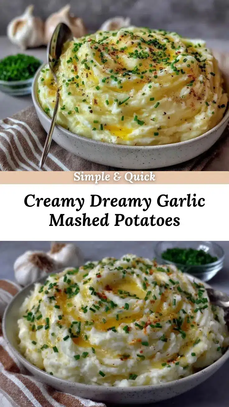 creamy garlic mashed potatoes recipe