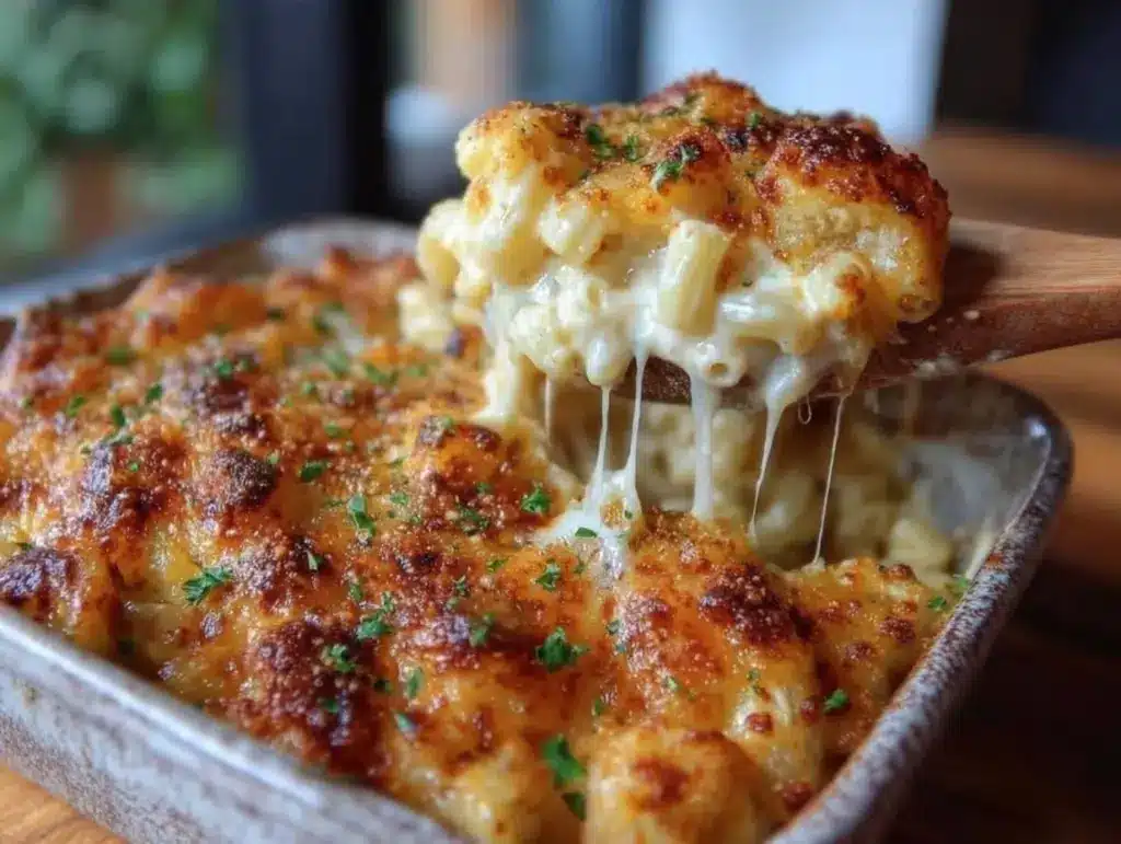 creamy macaroni and cheese - featured image