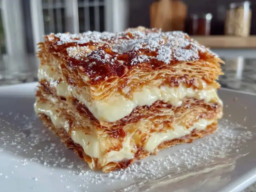 creamy Napoleon cake - featured image