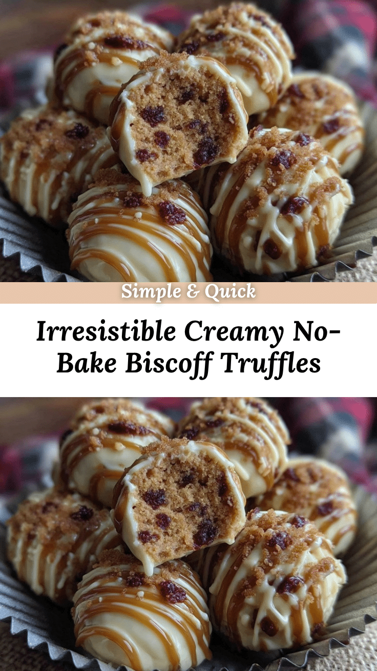 creamy no-bake Biscoff truffles recipe