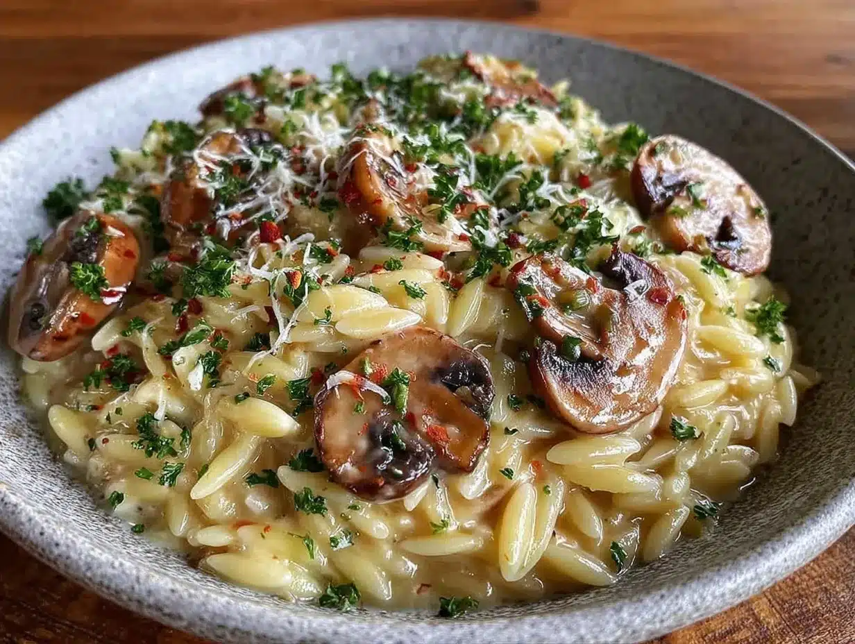 creamy orzo preparation steps