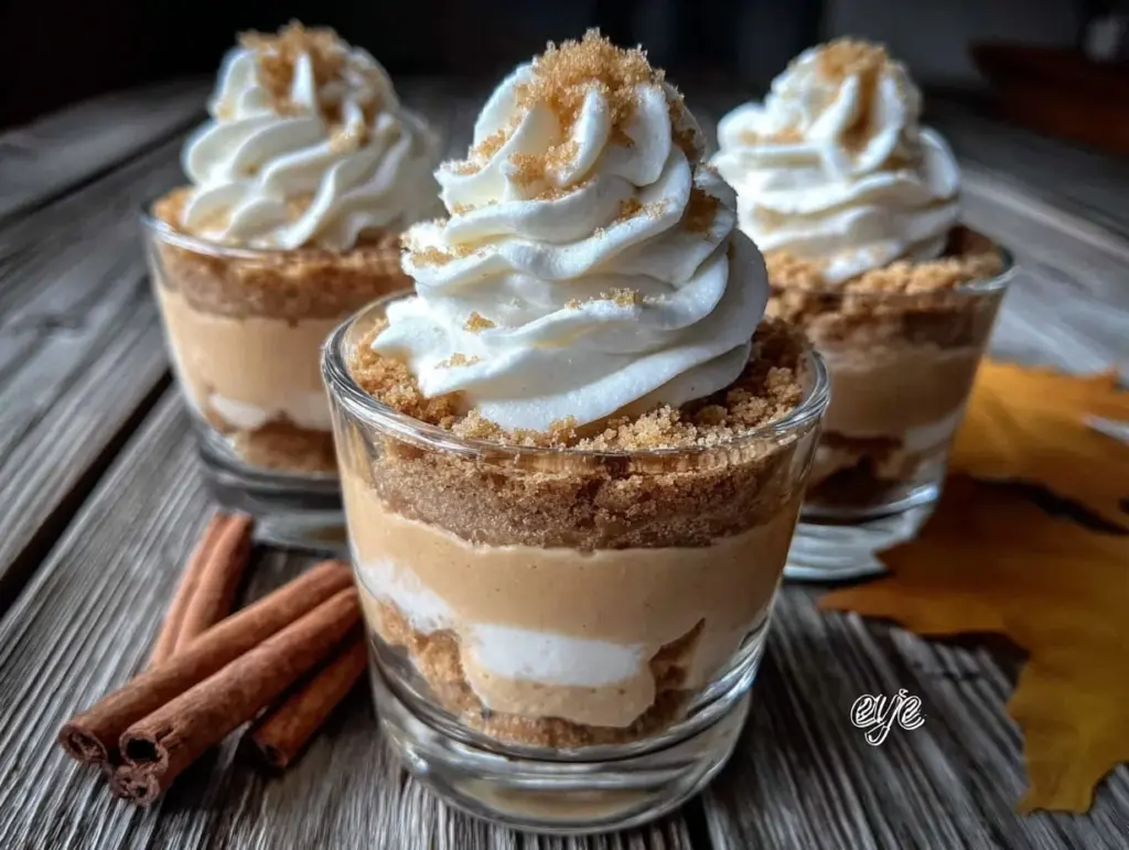 creamy pumpkin pie parfaits - featured image