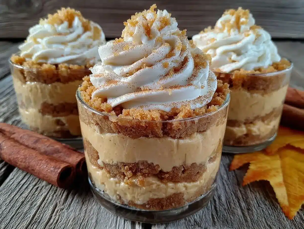 creamy pumpkin pie parfaits preparation steps