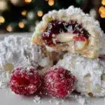 creamy raspberry-filled almond cookies - featured image