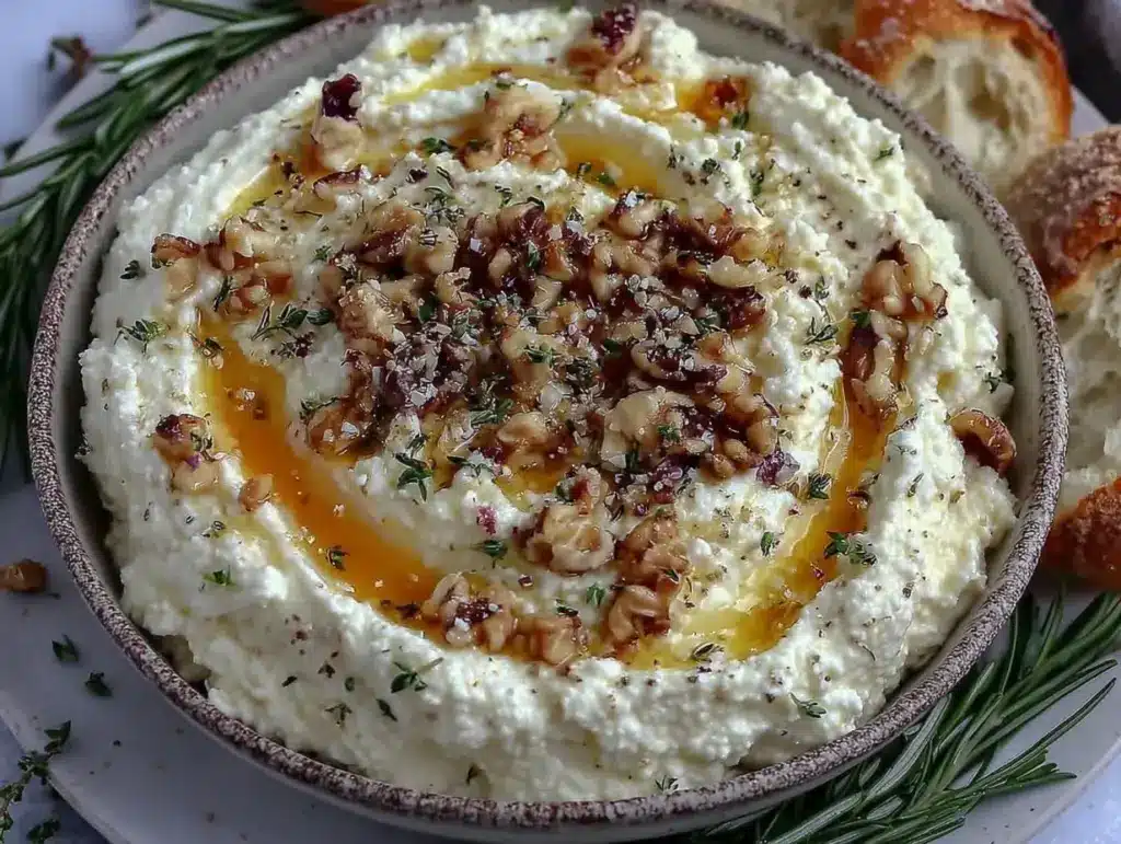 creamy ricotta dip - featured image