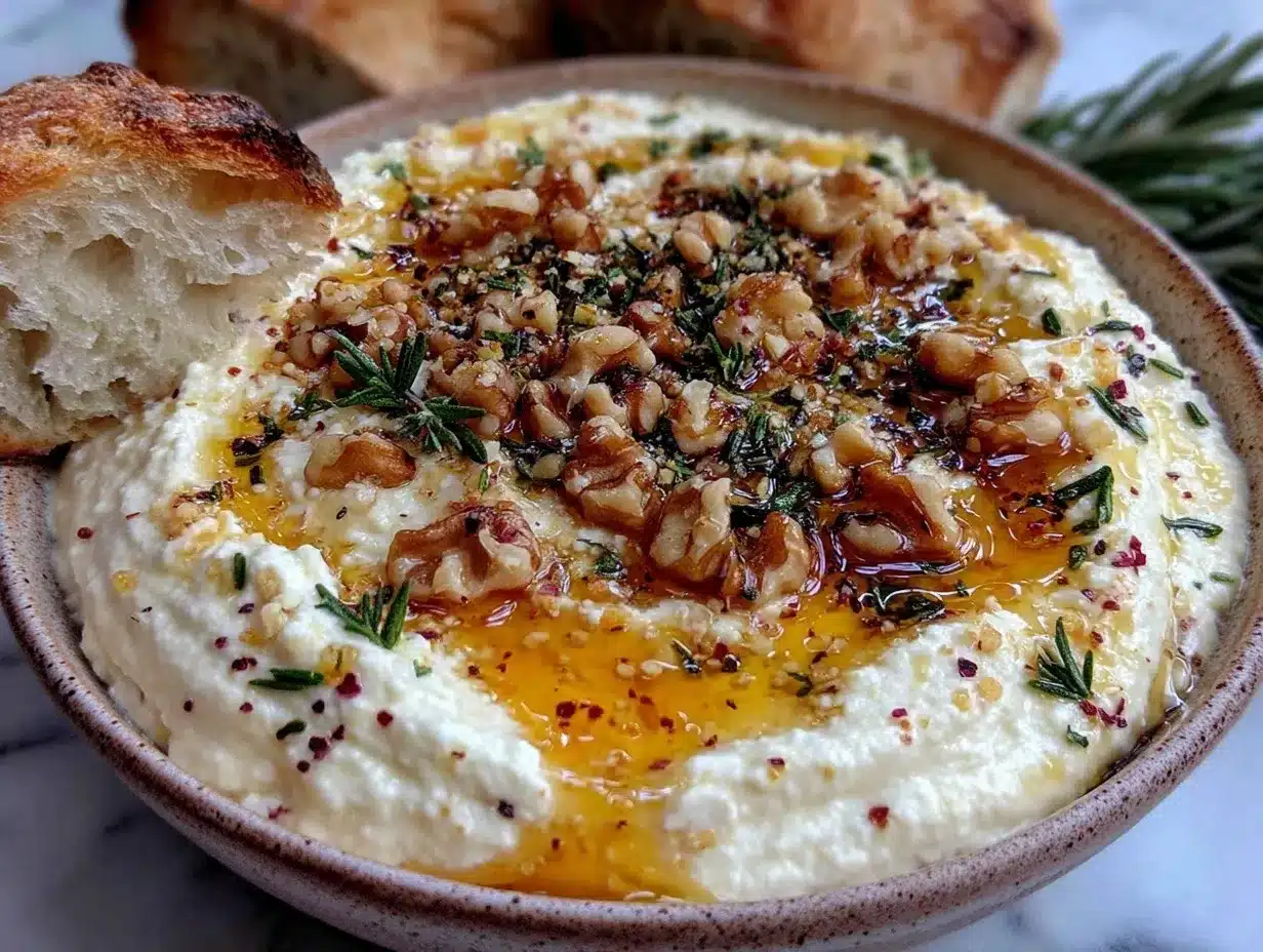 creamy ricotta dip preparation steps
