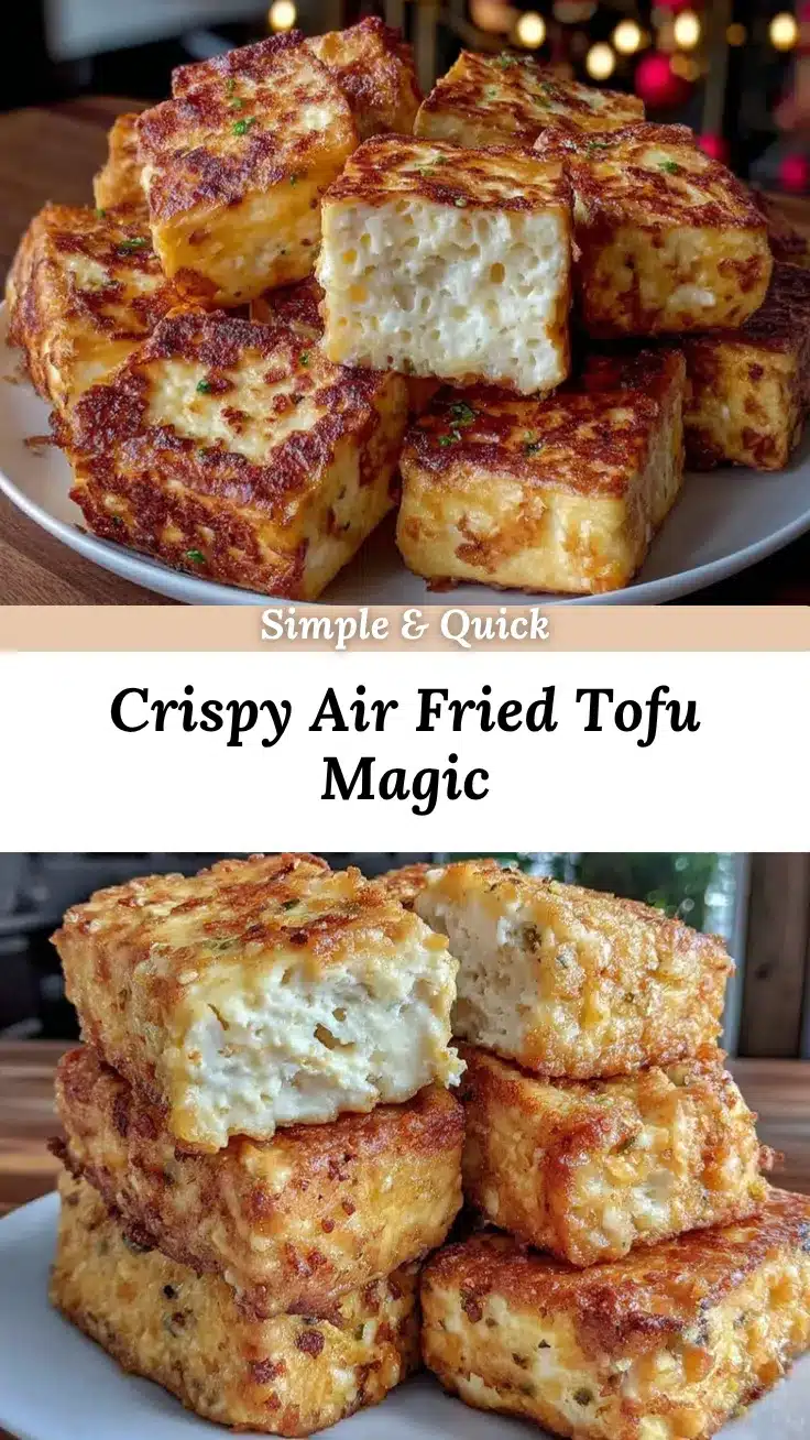 crispy air fried tofu recipe