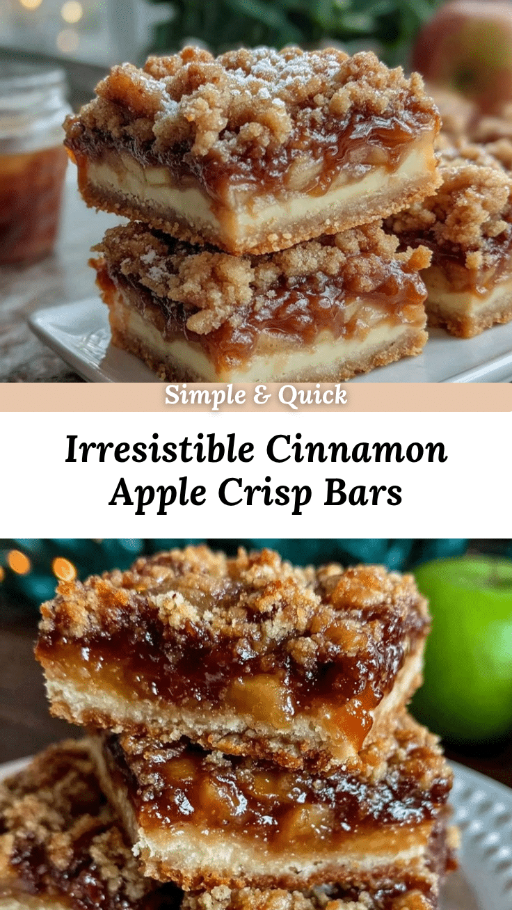 crispy apple crisp bars recipe