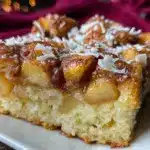 crispy apple fritter cake - featured image