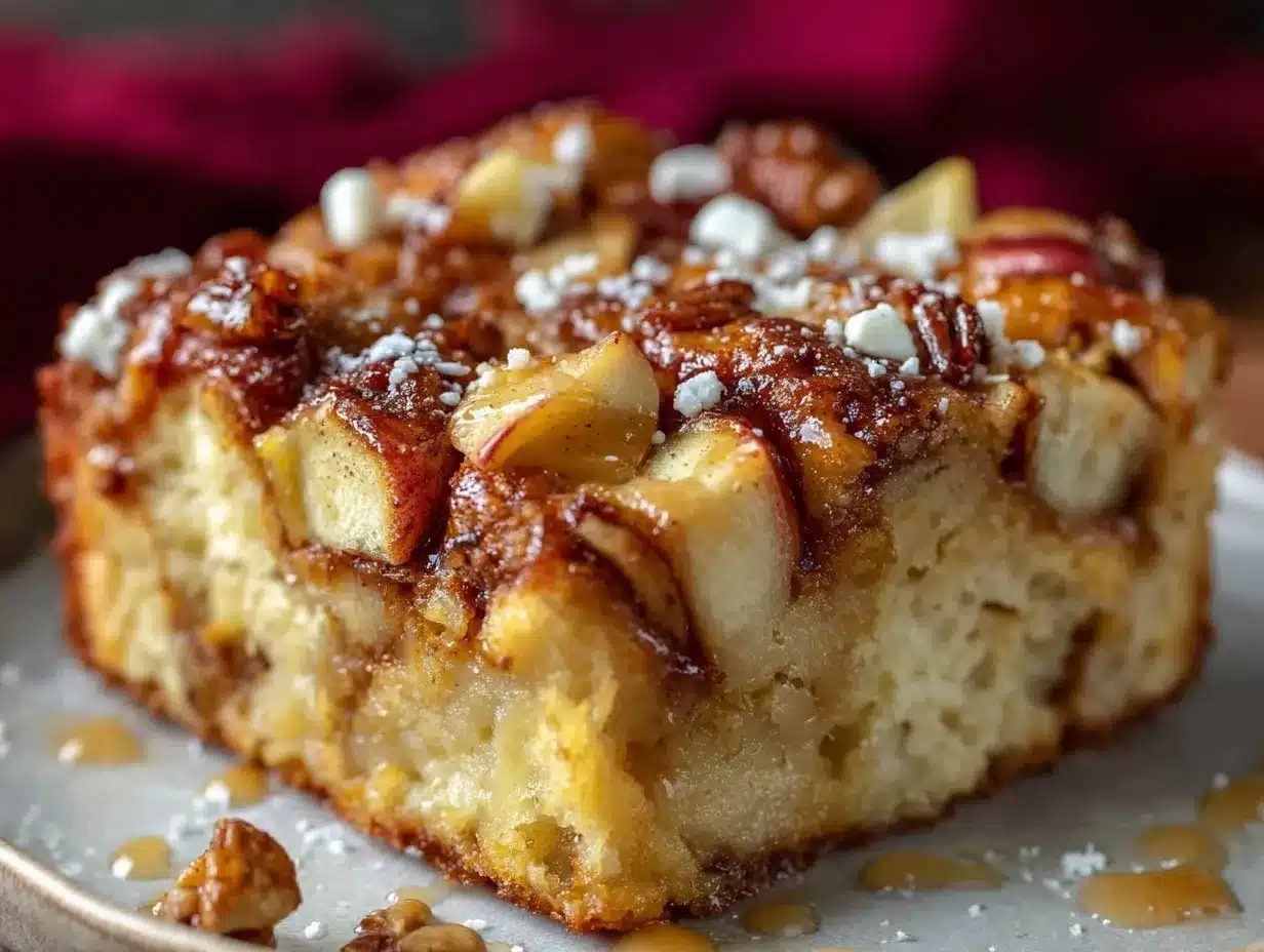 crispy apple fritter cake preparation steps