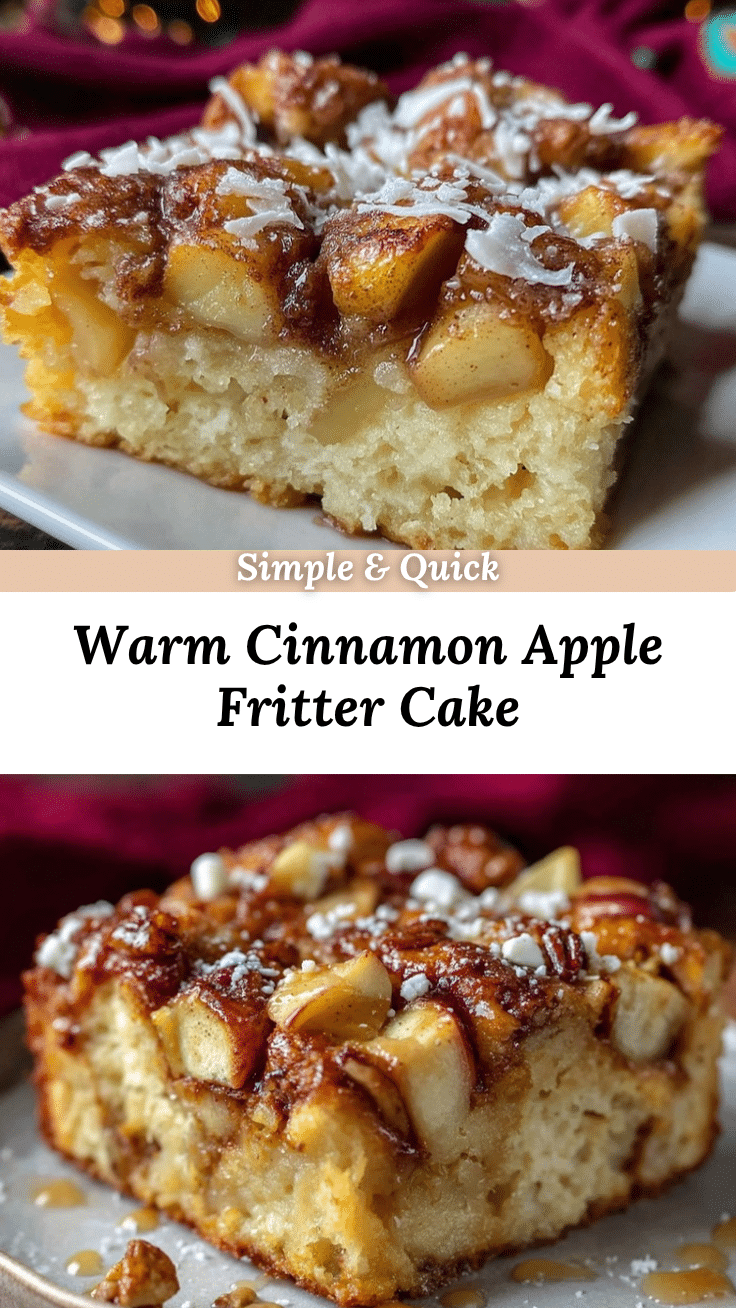 crispy apple fritter cake recipe