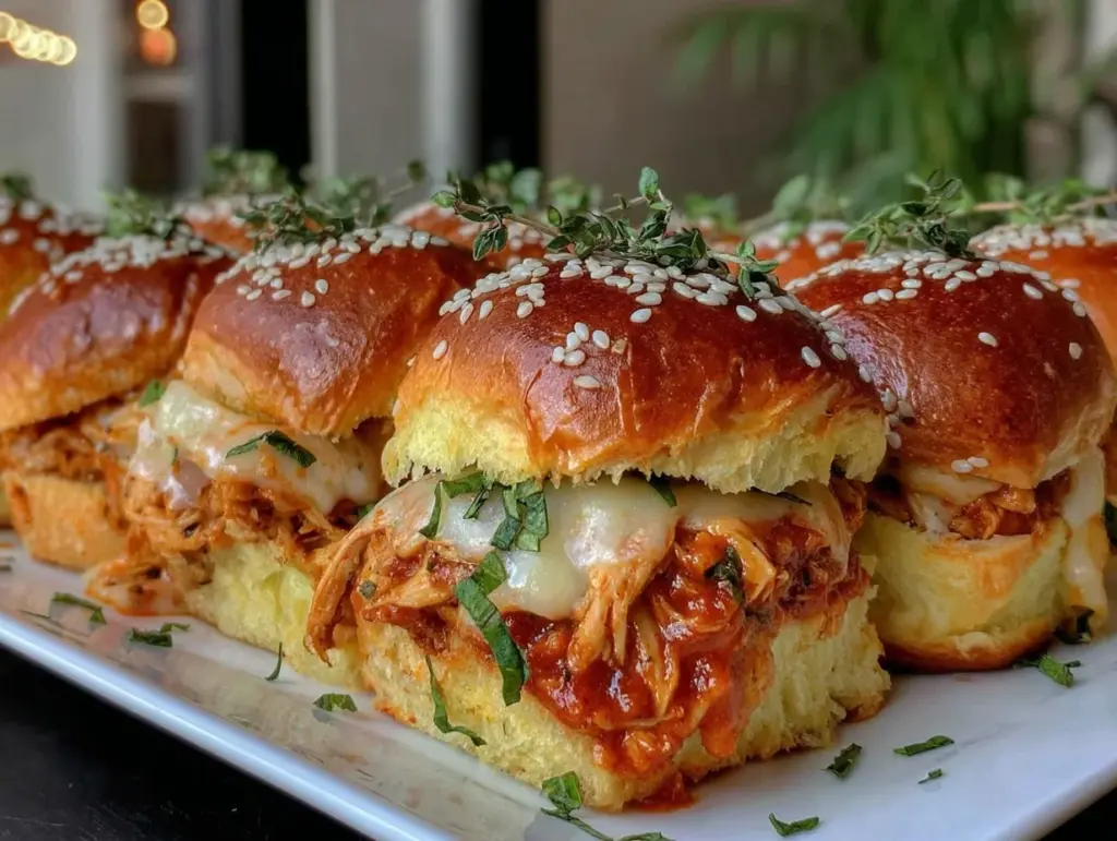 crispy chicken Parmesan sliders - featured image
