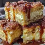 Crispy churro cheesecake bars - featured image