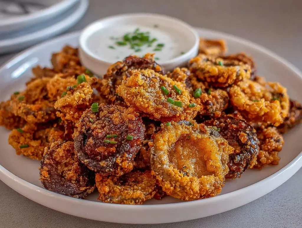 crispy fried mushrooms - featured image