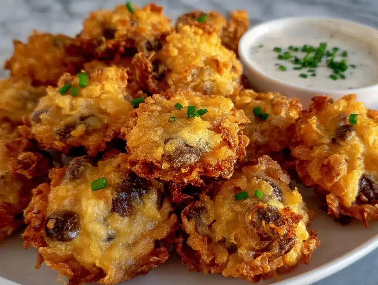 crispy fried mushrooms preparation steps