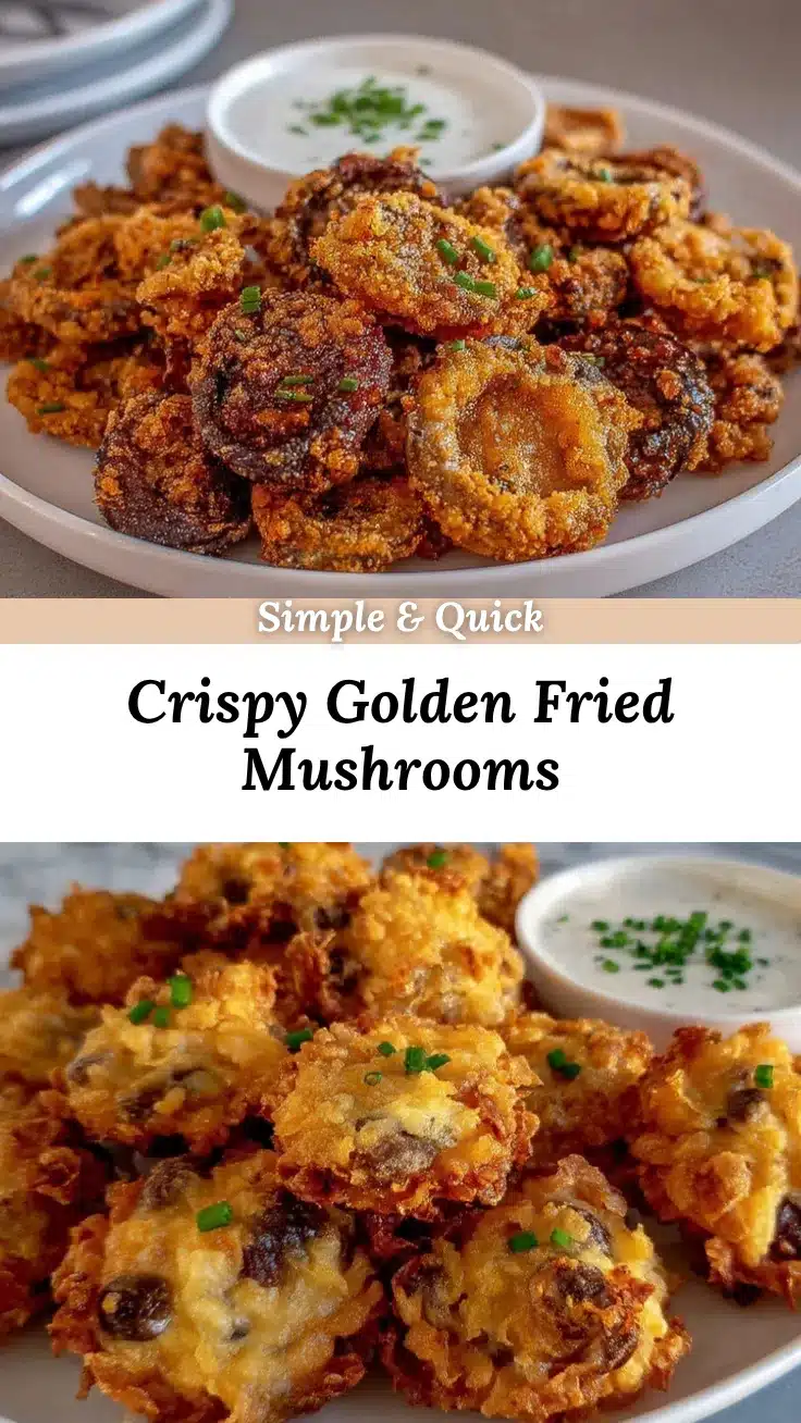 crispy fried mushrooms recipe