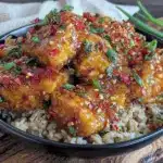 crispy vegan orange tofu - featured image