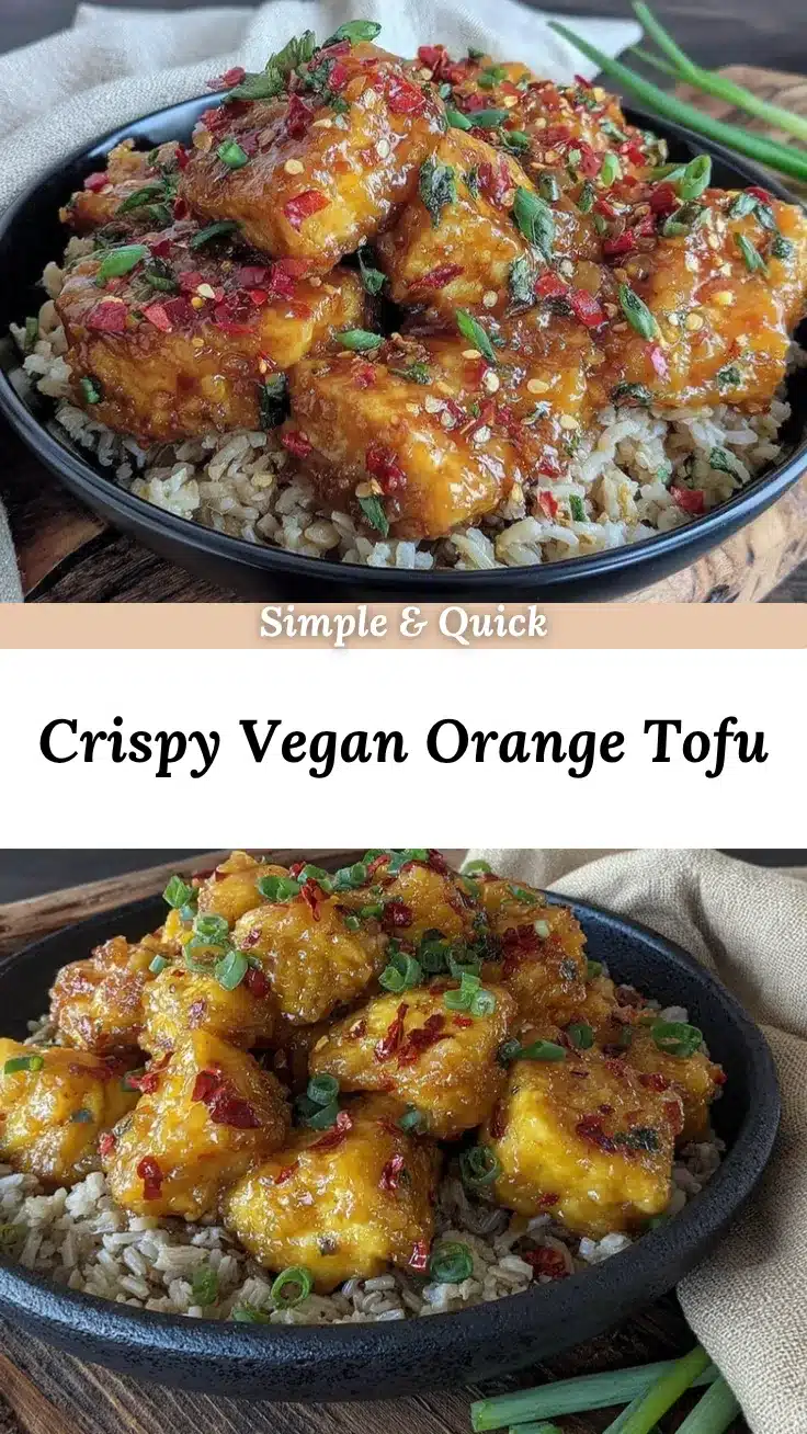 crispy vegan orange tofu recipe
