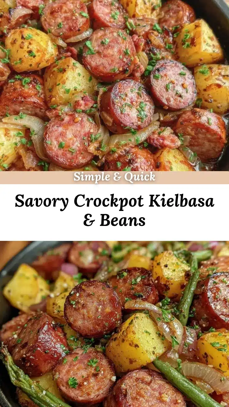 crockpot kielbasa and green beans recipe