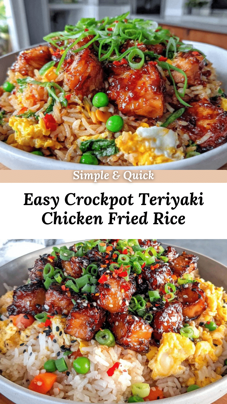 crockpot teriyaki chicken fried rice recipe