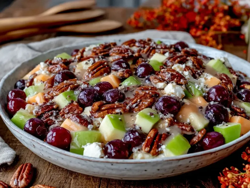 fall fruit salad - featured image