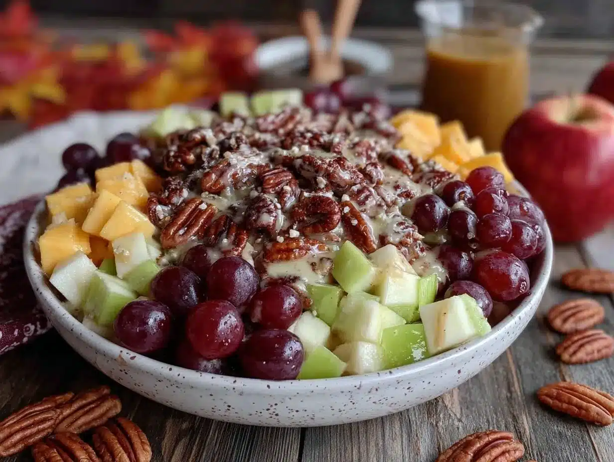 fall fruit salad preparation steps