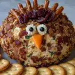 Festive Turkey Cheese Ball - featured image