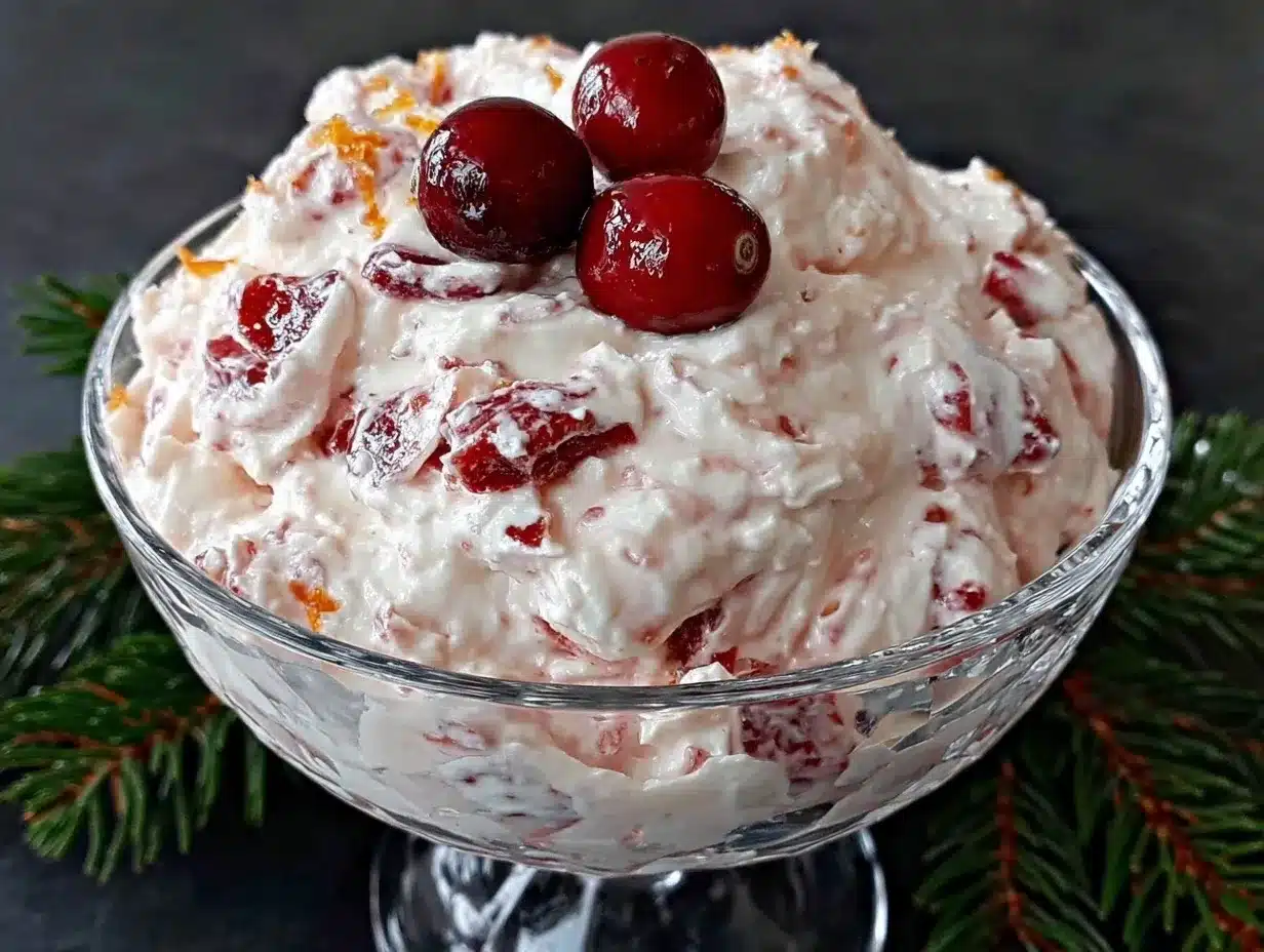 Fluffy Cranberry Salad preparation steps