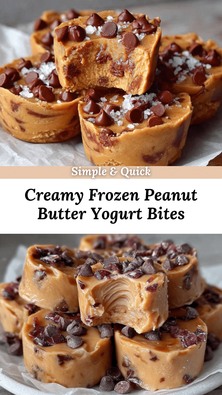 Frozen Greek Yogurt Peanut Butter Bites recipe