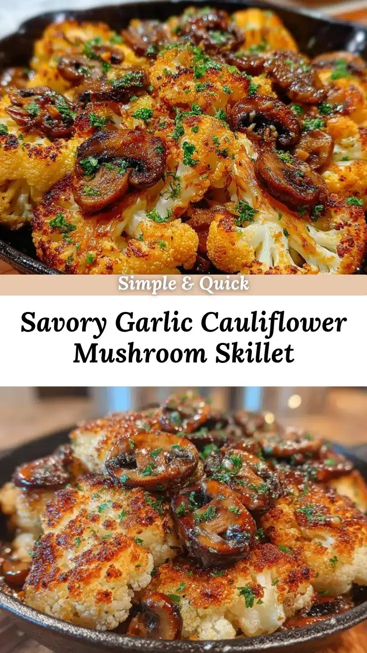 garlic cauliflower skillet recipe