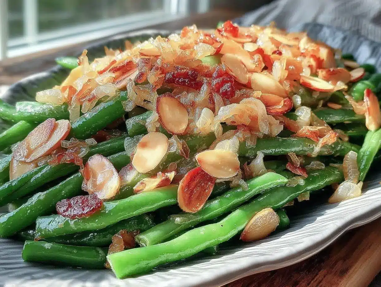 green beans almondine preparation steps