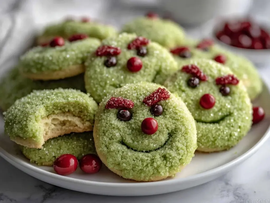 Grinch Sugar Cookies - featured image