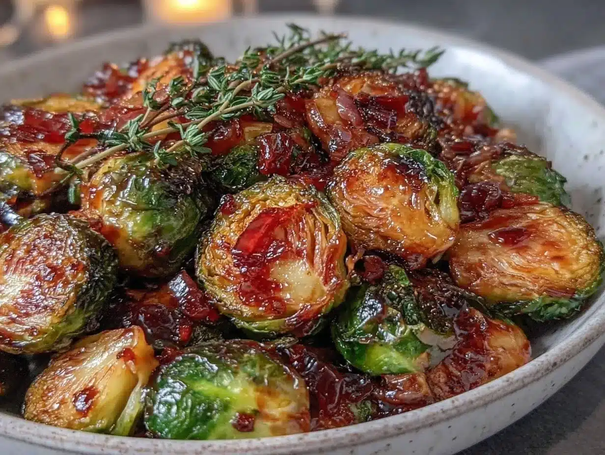 honey balsamic Brussels sprouts preparation steps