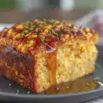honey-glazed corn casserole - featured image