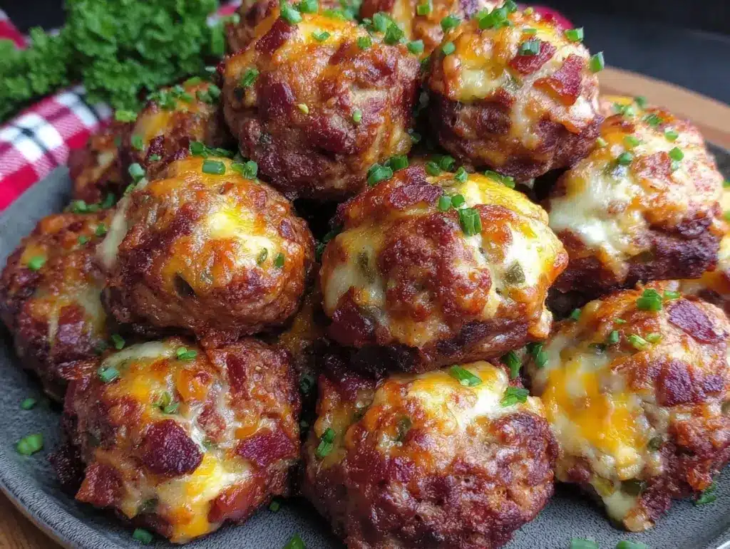jalapeño popper sausage balls - featured image