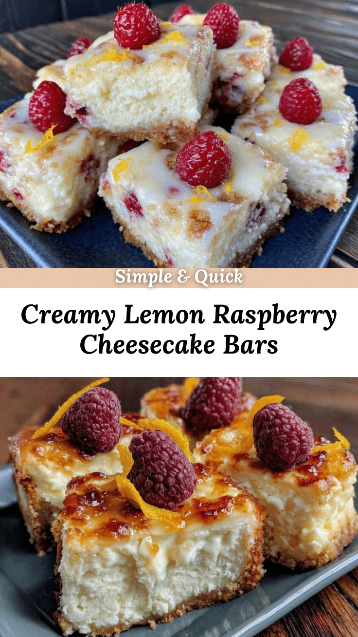 lemon raspberry greek yogurt cheesecake bars recipe