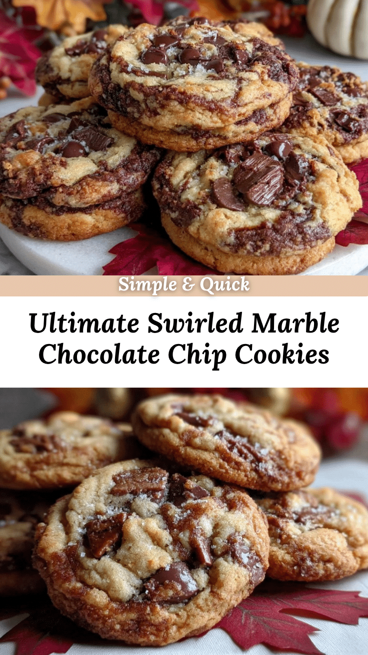 marble chocolate chip cookies recipe